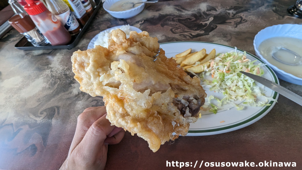 北谷ステーキハウス金松「Aランチ」のチキン