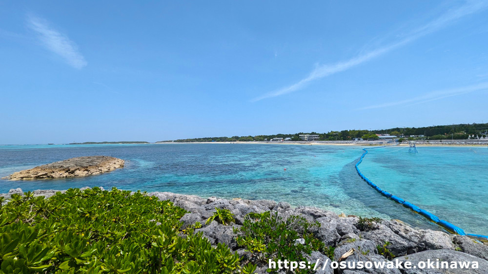 沖縄記念公園エメラルドビーチの海の透明度