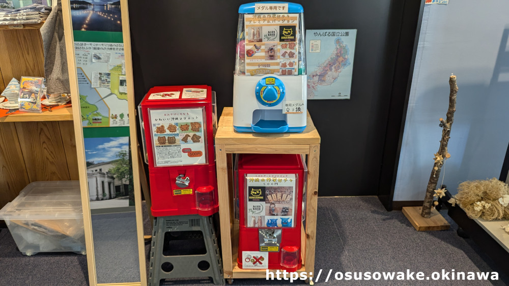 道の駅おおぎみやんばるの森ビジターセンターの沖縄の作家ガチャ